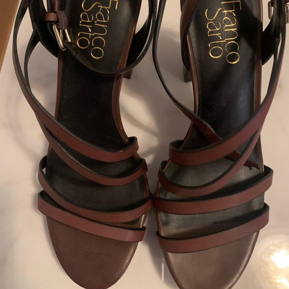 Never Worn! Franco Sarto Brown Heels